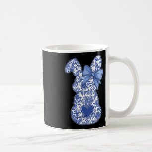 Chinoiserie Easter Blue Toile Vintage Boho Floral Coffee Mug