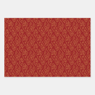 Chinoiserie Elegance for Lunar Dragon Year Chinese Wrapping Paper Sheet