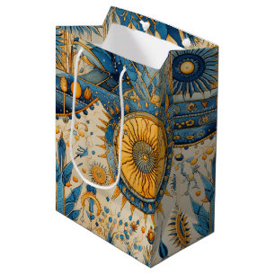 Chinoiserie Exotic Birds Botanical Pattern (1) Medium Gift Bag
