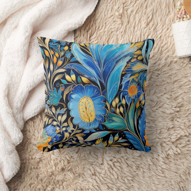 Chinoiserie Exotic Birds Botanical Pattern (3) Cushion (Blanket)