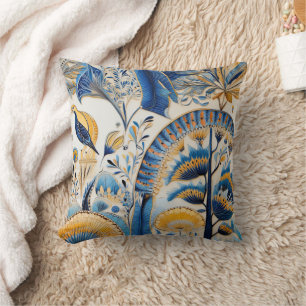 Chinoiserie Exotic Birds Botanical Pattern (4) Cushion