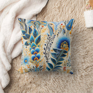 Chinoiserie Exotic Birds Botanical Pattern (5) Cushion