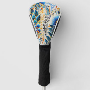 Chinoiserie Exotic Birds Botanical Pattern (5) Golf Head Cover