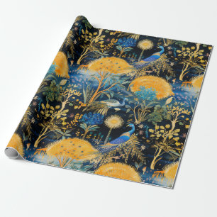 Chinoiserie Exotic Birds Botanical Pattern (5) Wrapping Paper