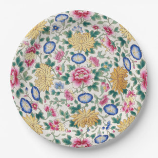 Chinoiserie Floral Chintz  Paper Plate