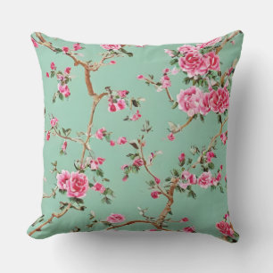 Chinoiserie Floral Pillow