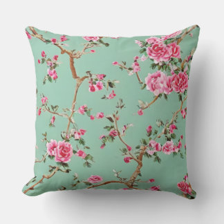 Chinoiserie Floral Pillow