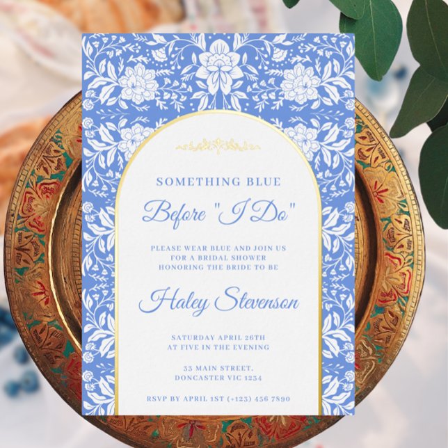 Chinoiserie Floral Something Blue Bridal Shower (Creator Uploaded)