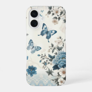 Chinoiserie Flowers and Butterflies iPhone 16 Case