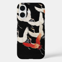 Chinoiserie Flying Crane Zen Minimalist Kimono Art