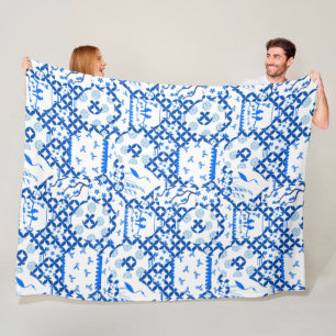 Chinoiserie Ginger Jar Jars  Fleece Blanket