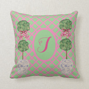 Chinoiserie Ginger Jar Jars Topiary Basket Cushion