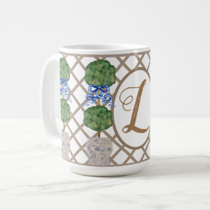 Chinoiserie Ginger Jar Jars Topiary  Coffee Mug