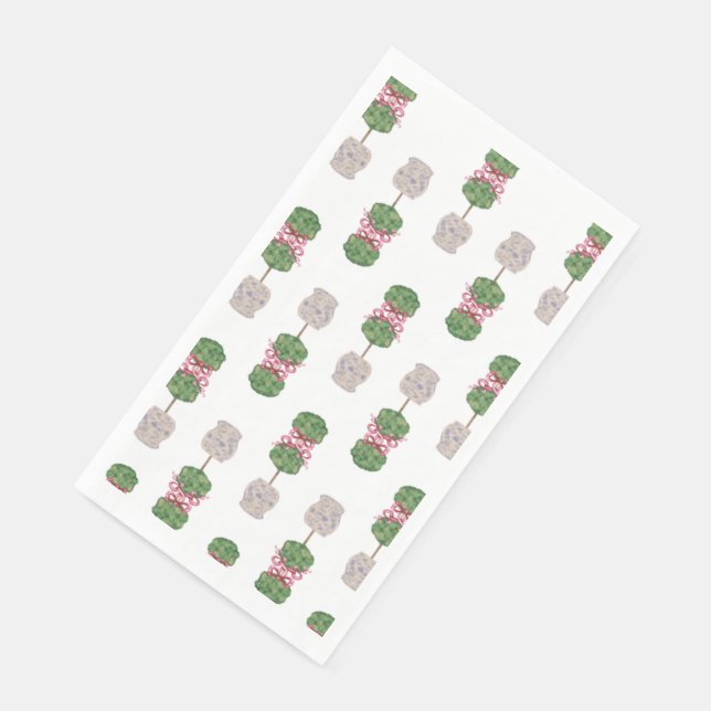 Chinoiserie Ginger Jar Jars Topiary  Napkin (Corner)