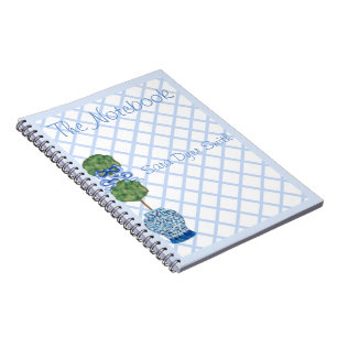 Chinoiserie Ginger Jar Jars Topiary  Notebook