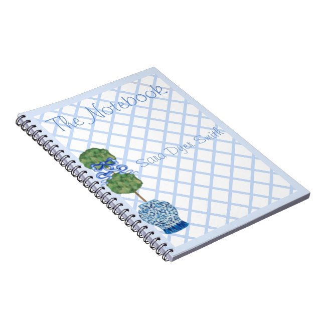 Chinoiserie Ginger Jar Jars Topiary  Notebook (Right Side)