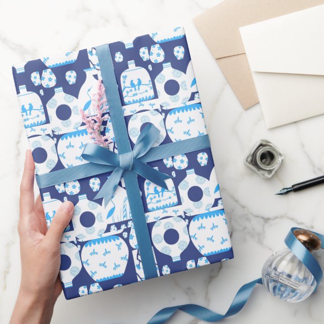 Chinoiserie Ginger Jar Jars  Wrapping Paper (Gifting)