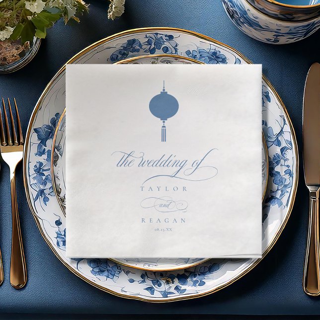 Chinoiserie Hanging Lantern Motif ID1094 Napkin (Creator Uploaded)