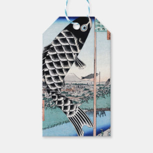 Chinoiserie Koinobori Carp & Fuji Landscape Gift Tags