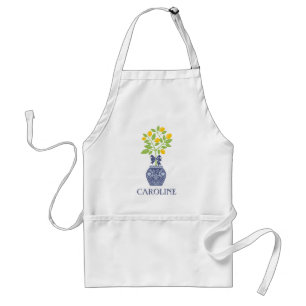 Chinoiserie Lemon Tree Personalised Apron