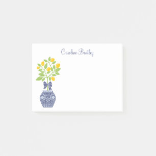 Chinoiserie Lemon Tree Post-It Notepad