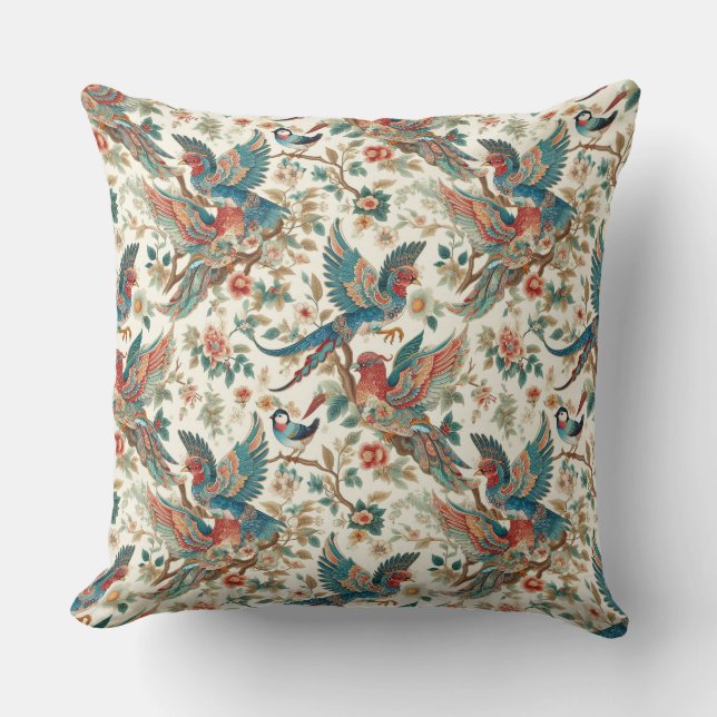 Chinoiserie Love Birds Cushion (Front)