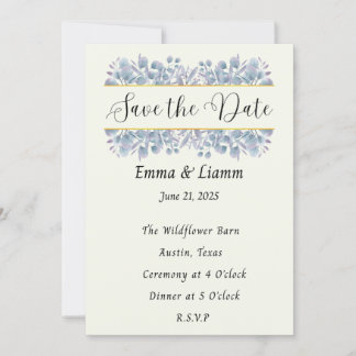 Chinoiserie Matching Save the Date Card