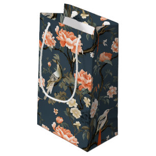 Chinoiserie on Denim Blue Small Gift Bag