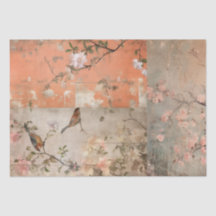 Chinoiserie Orange Sherbet Collage