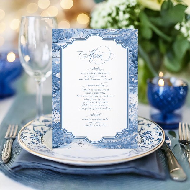 Chinoiserie Pattern and Decorative Border ID1094 Menu (Creator Uploaded)