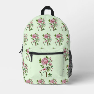 Chinoiserie Pink Peony Backpack