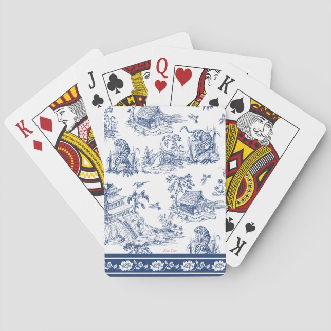 Chinoiserie Print Playing Cards (Back)