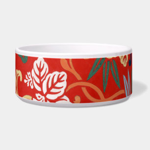 Chinoiserie Red Hawaiian Floral Japanese Kimono