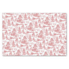 Chinoiserie Red Willow Decoupage Tissue Paper