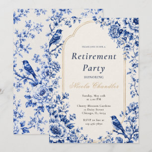 Chinoiserie Retirement Party Invitation