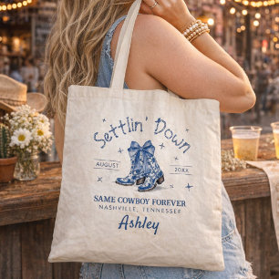 Chinoiserie Settlin' Down Bachelorette Party Tote Bag