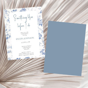 Chinoiserie Something Blue Bridal Shower Invitation