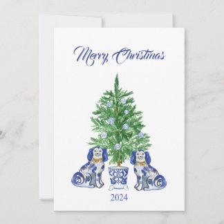 Chinoiserie Staffordshire Christmas Card 