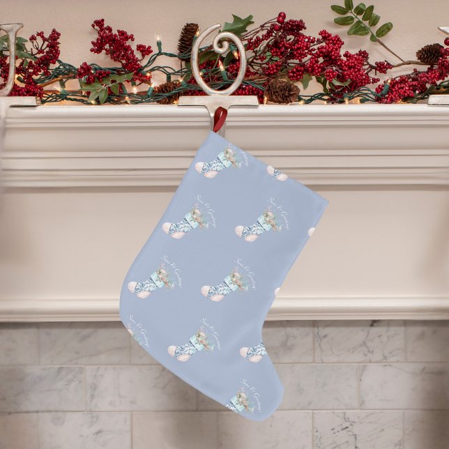 Chinoiserie stocking dusty blue  (Chinoiserie stocking dusty blue)