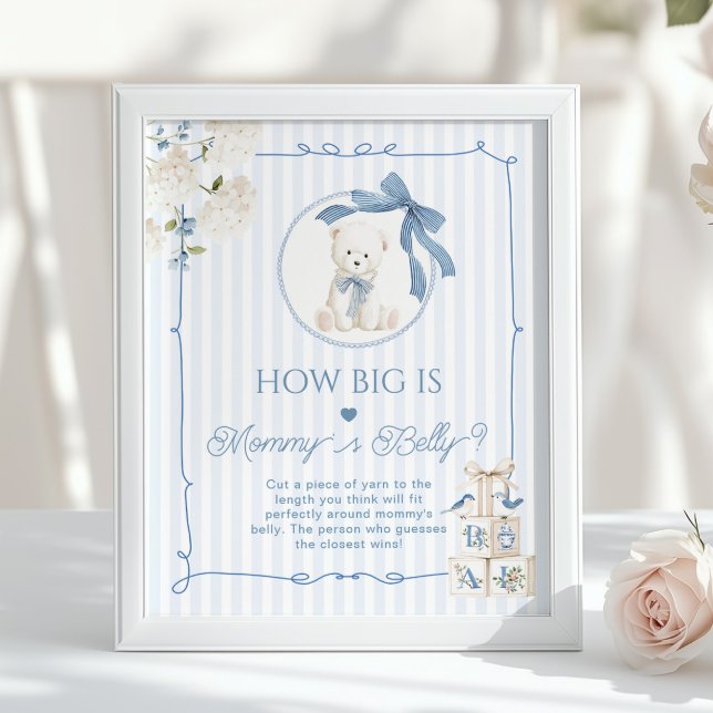 Chinoiserie Teddy Bear How big is Mommys belly Poster (Creator Uploaded)
