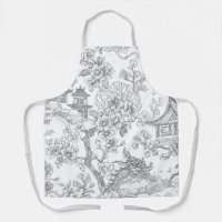 Chinoiserie Toile Dragon Cherry Blossom Ornamental