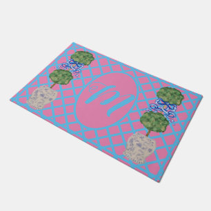 Chinoiserie Topiary Ginger Jar Jars Doormat