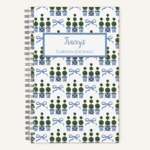 Chinoiserie Topiary Personalized Journal Notebook