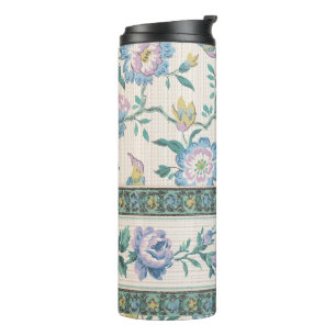 Chinoiserie Vintage Bird Floral Pastel Pattern Thermal Tumbler