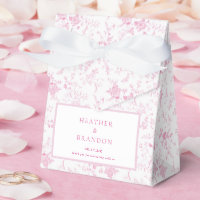 Chinoiserie Vintage Floral Pink Wedding