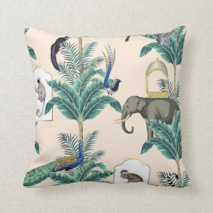 Chinoiserie Vintage Garden Print Cushion