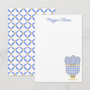 Chinoiserie Watercolor Chic Eggs Thank You Card
