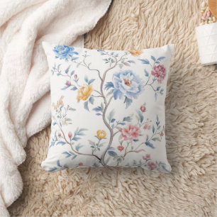 Chinoiserie Watercolor Pattern Cushion