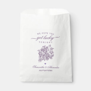 Chinoiserie We Hope You Get Lucky Tonight Wedding Favour Bag