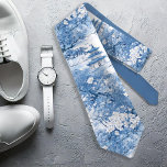 Chinoiserie Wedding Pattern Floral ID1094 Tie<br><div class="desc">This eye-catching necktie has the timeless elegance of a classic blue and white palette and beautiful Chinoiserie pattern background to coordinate with our Chinoiserie wedding suite. The collection features sophisticated patterns and delicate motifs inspired by traditional Chinese porcelain, creating a refined and romantic aesthetic. From beautifully designed invitations to coordinating...</div>